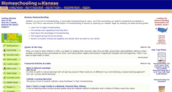 Desktop Screenshot of homeschoolinginkansas.com